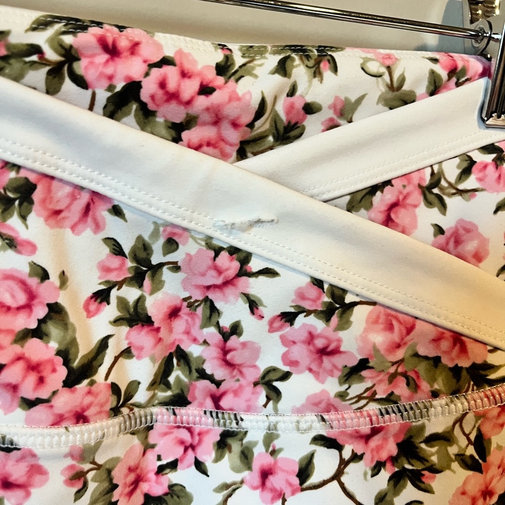 NWT FLAWED ASTORIA Pink and White Sleeveless Top and Shorts SET #6 - Picture 4 of 5